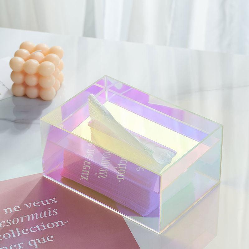 BowLift | Iridescent Acrylic Tissue Box
