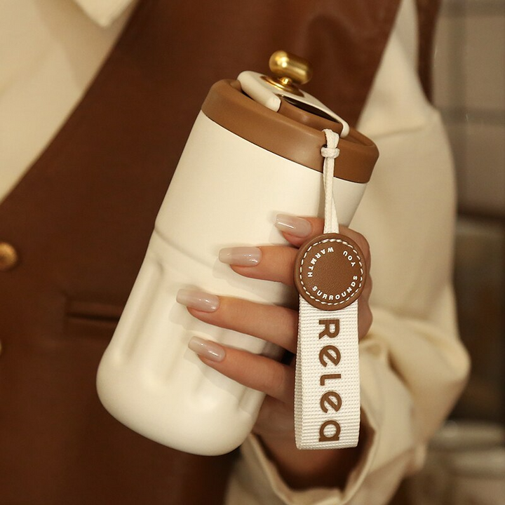 Portable Smart Stainless Steel Coffee Cup | Bowlift