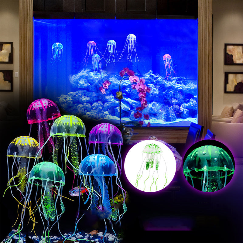 BowLift | Fish tank landscape simulation transparent fluorescent jellyfish