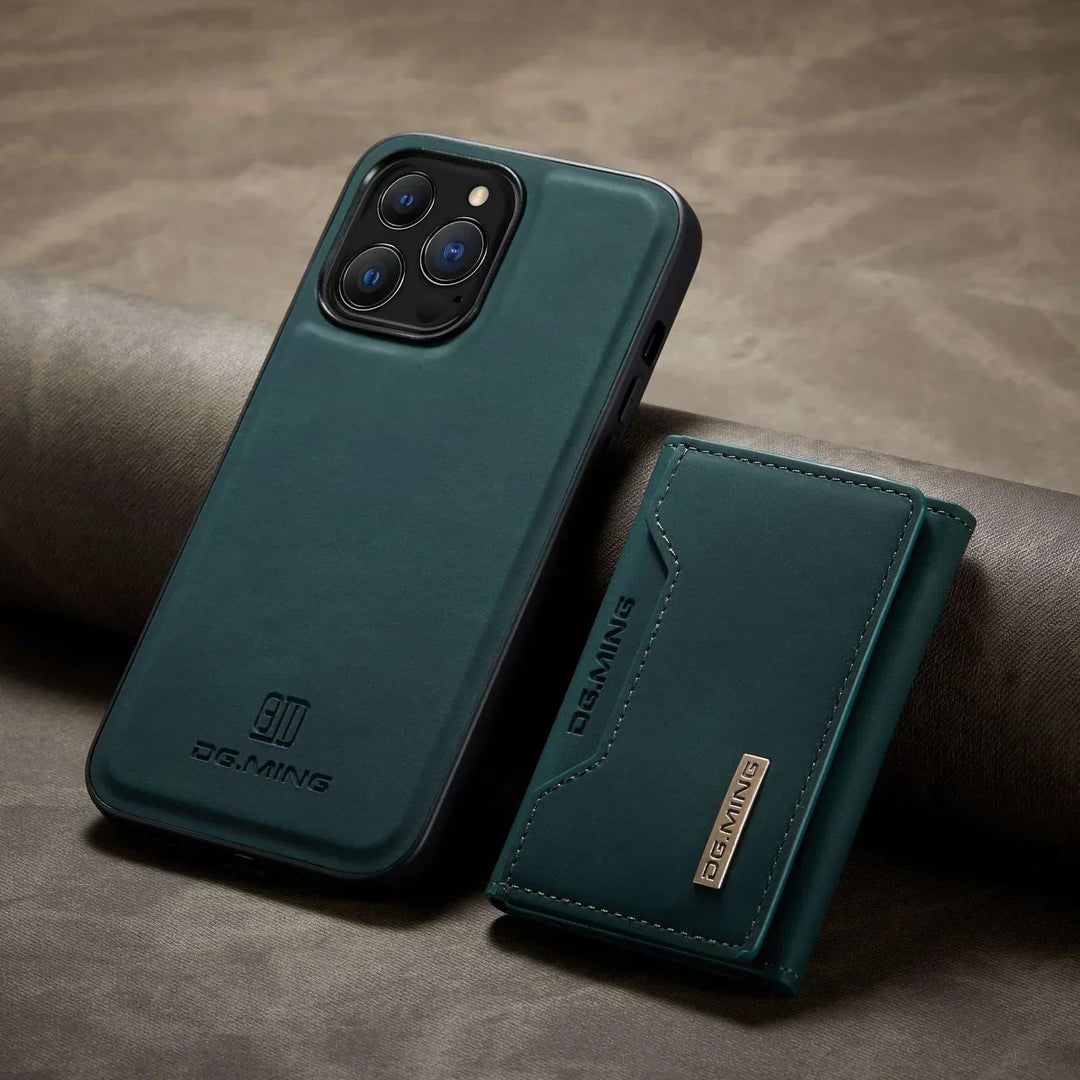 BowLift | 2 in 1 detachable leather wallet case for iPhone