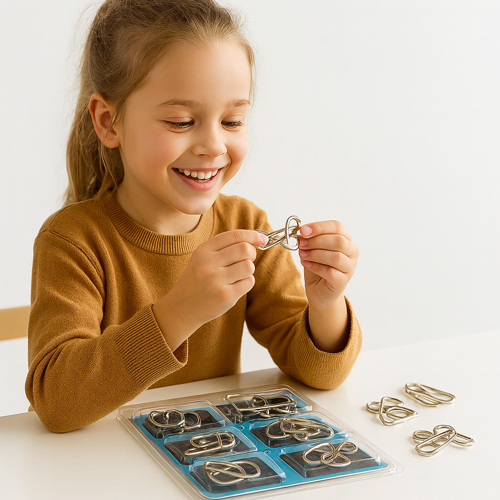 BowLift | Metal Brain Teaser Puzzle Game Set
