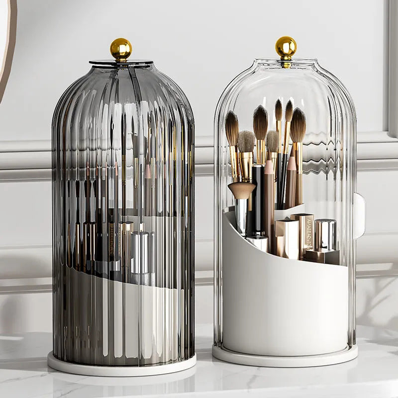 360° Rotating Makeup Brush Organizer Box | Bowlift