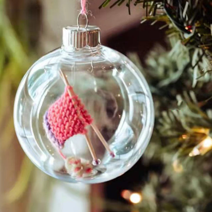 Christmas Knitted Ball Ornaments Xmas Tree Hanging Decoration Pendant | Bowlift