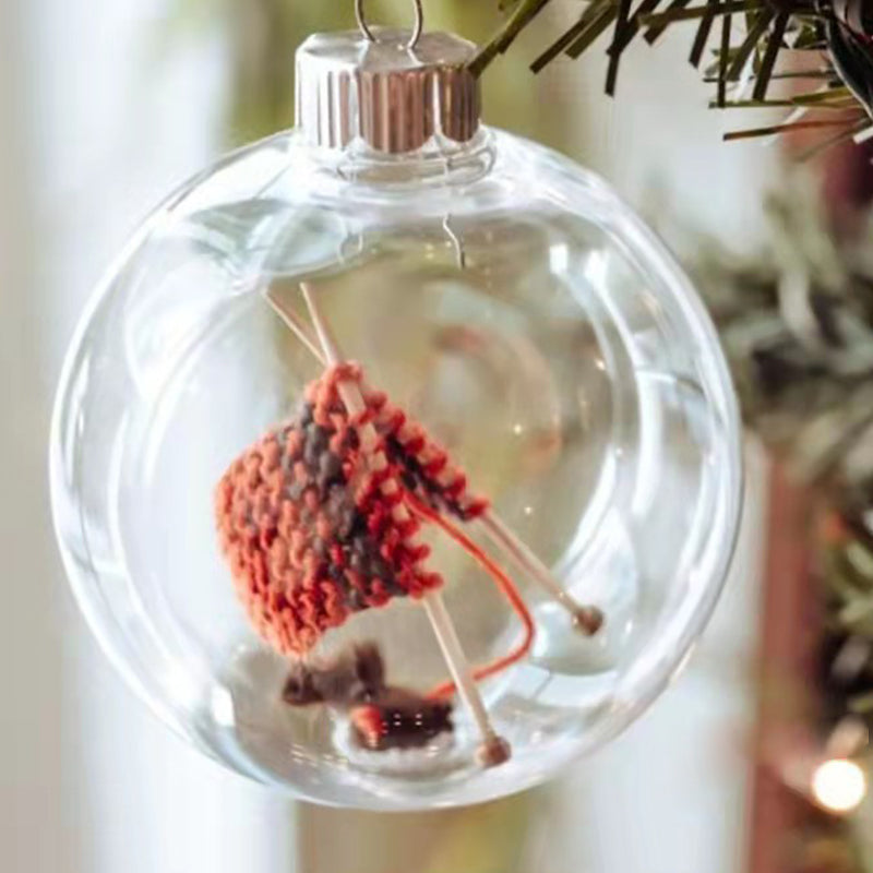 Christmas Knitted Ball Ornaments Xmas Tree Hanging Decoration Pendant | Bowlift
