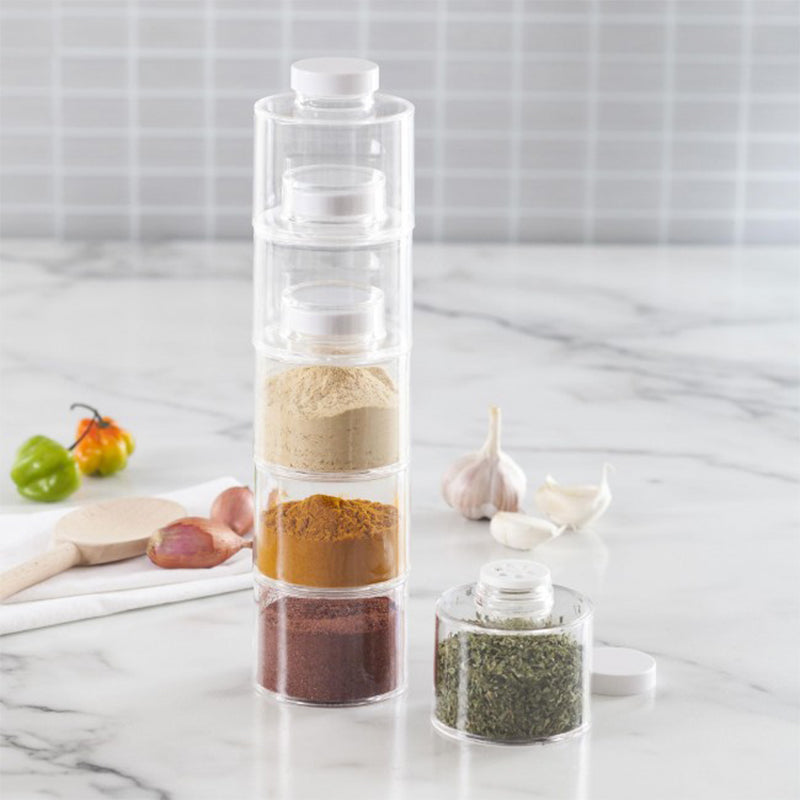 BowLift | Transparent Spice Jar Set (6 PIECES/SET)