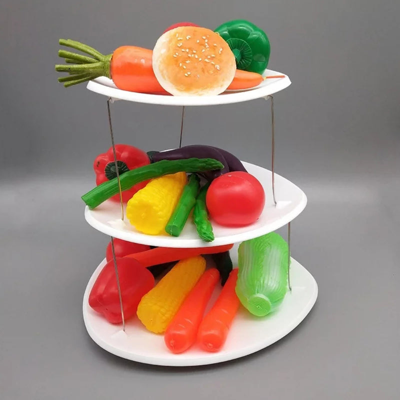 BowLift | Foldable Party Tray, 3-Tier