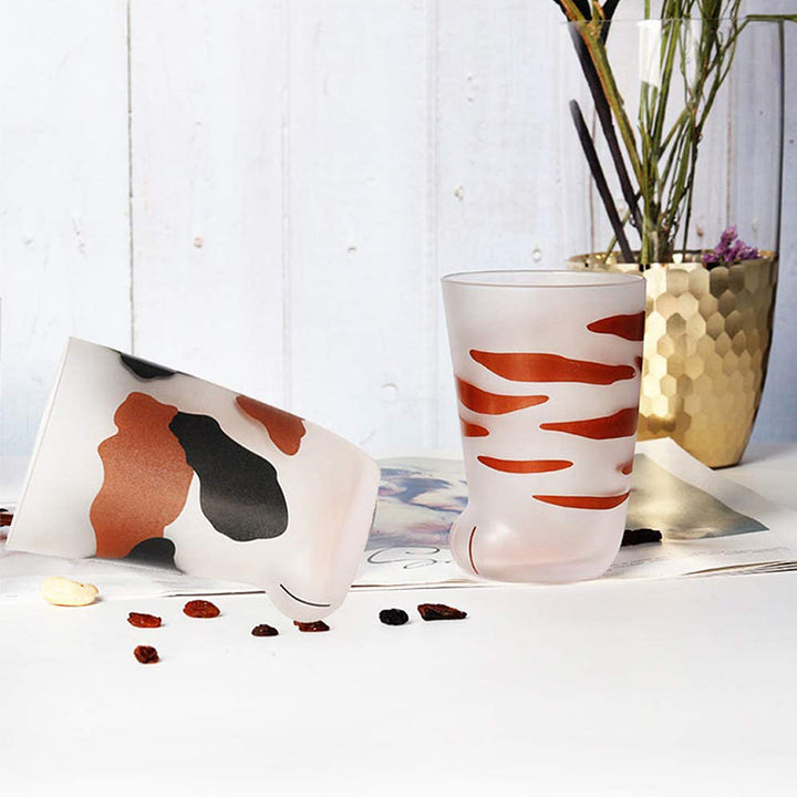 Cute Cat Paw Glass Cup | Bowlift