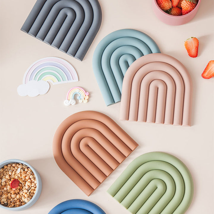 BowLift | Rainbow Silicone Table Mat Coaster
