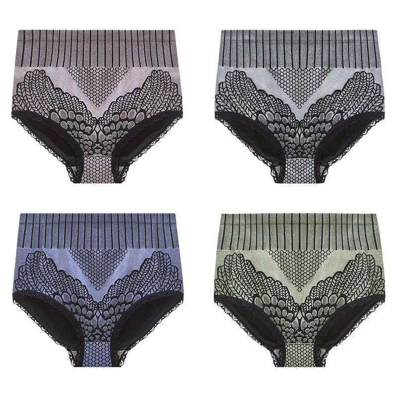 BowLift | New Women's Lace High Waist Cotton Panties