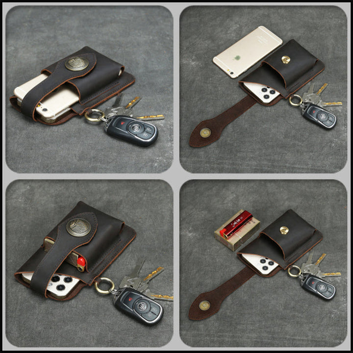 BowLift | Multifunctional leather phone case