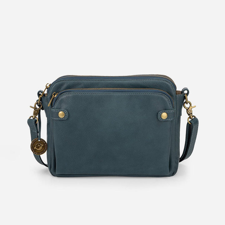 Women's shoulder bag made of three-layer leather | Bowlift