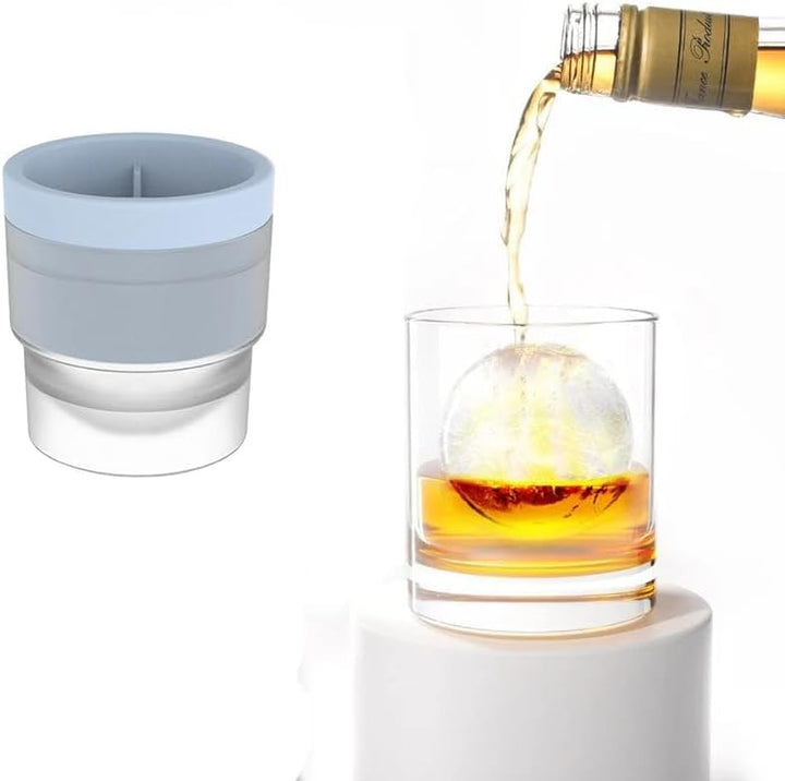 Silicone Stackable Circular Ice Hockey Ball Maker Mold | Bowlift