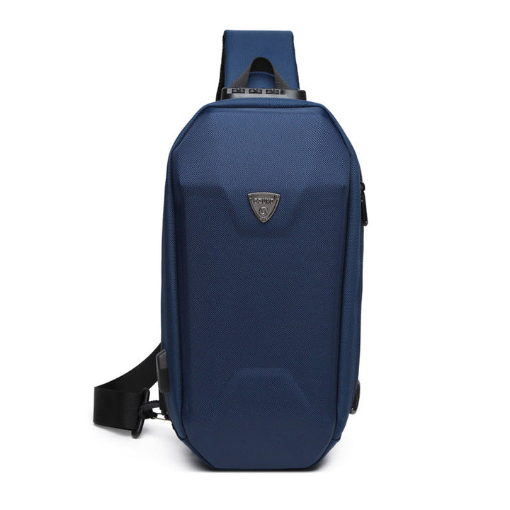 BowLift | Hard Shell Sling Bag with Lock, USB Port, Waterproof Material, Anti-theft Zips