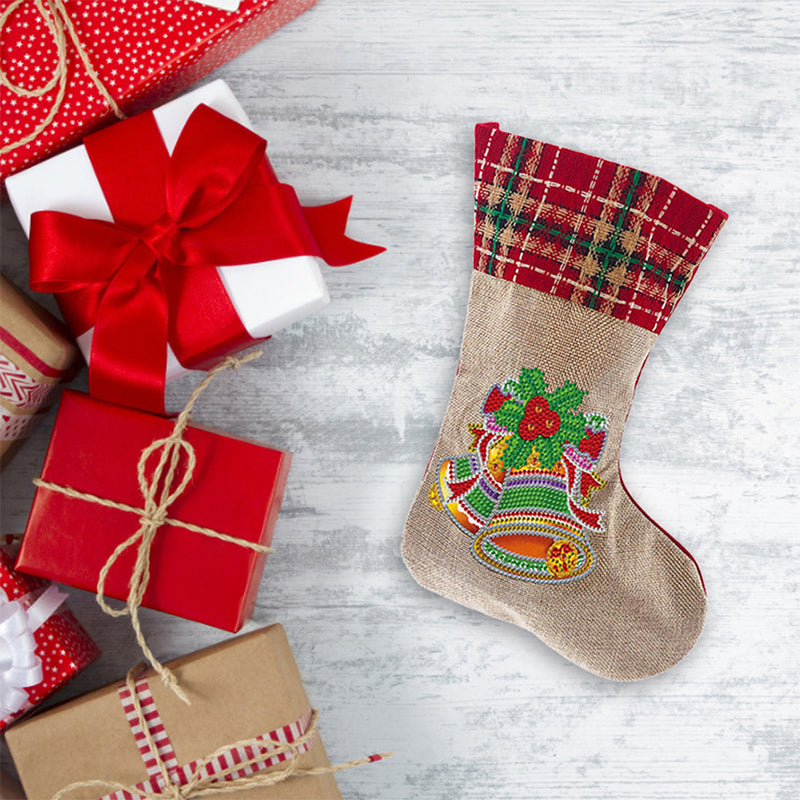 BowLift | Diamond Painting Xmas Rhinestone Sock Embroidery Mosaic Gift Bag
