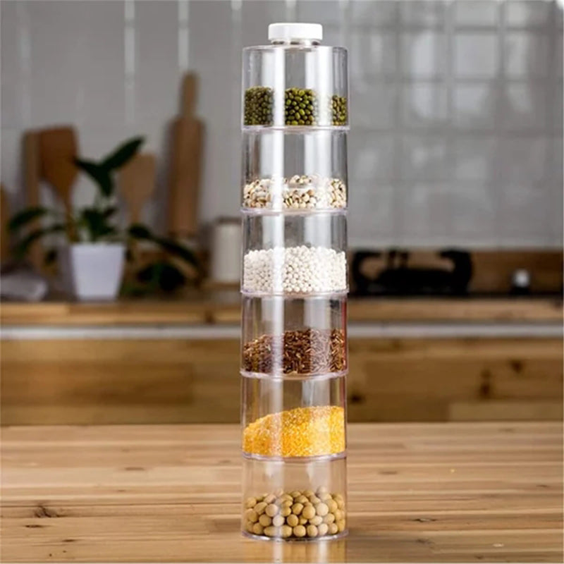 BowLift | Transparent Spice Jar Set (6 PIECES/SET)
