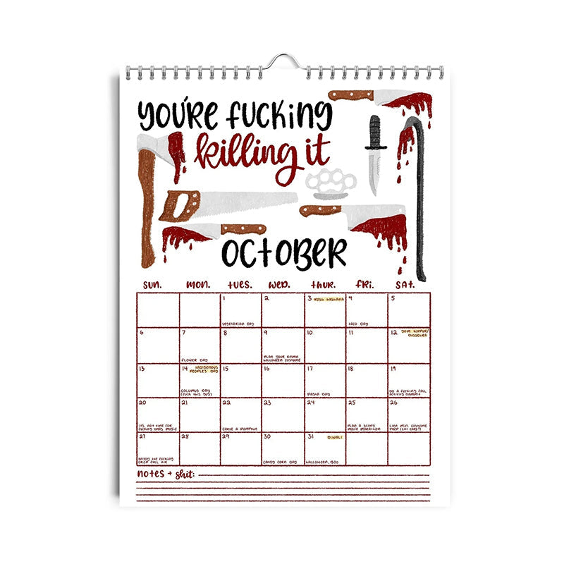 BowLift | HERE WE GO AGAIN DAMN IT 2025 CALENDAR