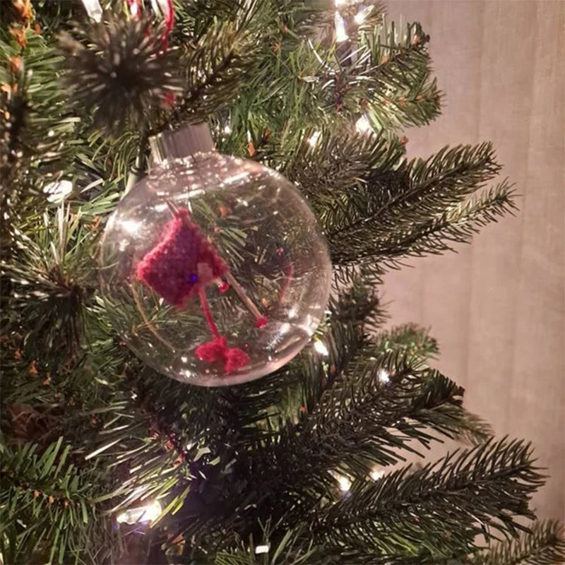 Christmas Knitted Ball Ornaments Xmas Tree Hanging Decoration Pendant | Bowlift
