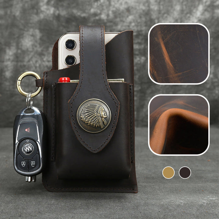 BowLift | Multifunctional leather phone case