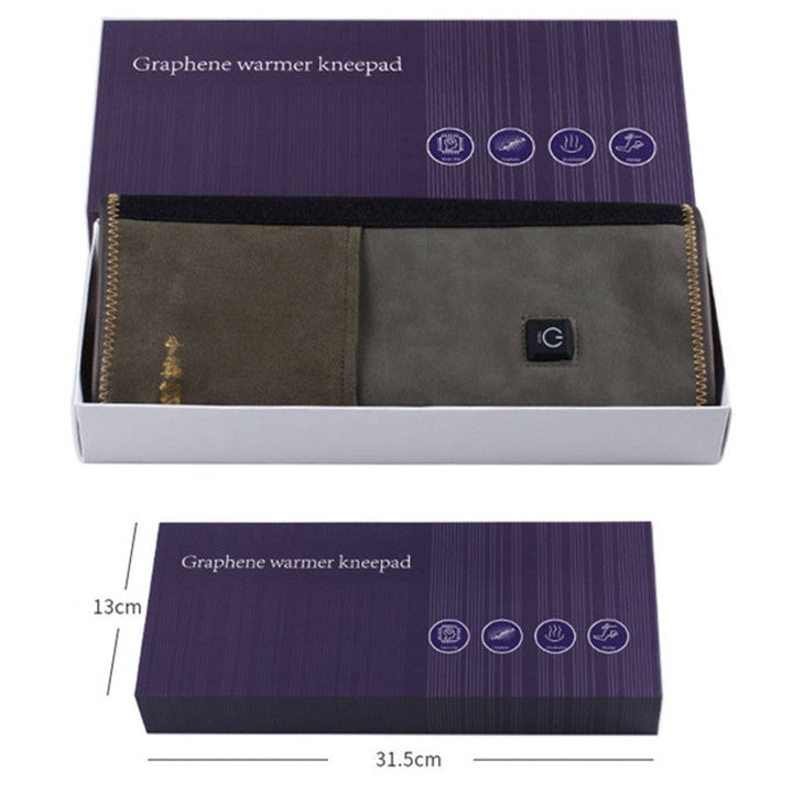 BowLift | Electric Adjustable Heat and Vibration Knee Massager Heating Pad, with Power Bank, for Elbow or Knees