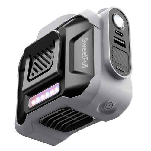 10000mAh Waist fan,Portable Belt Clip on Personal Fan | Bowlift
