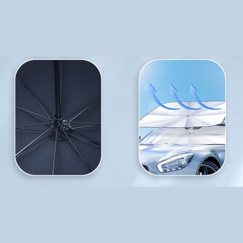 BowLift | Foldable Car Windshield Sun Shade Umbrella, for Sun Protection & Heat Insulation