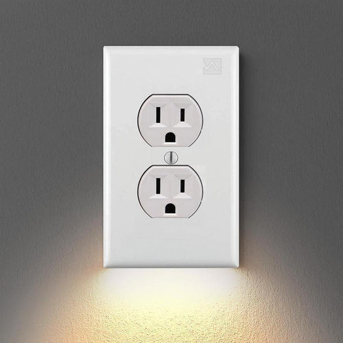 BowLift | Outlet wall plate with LED night lights