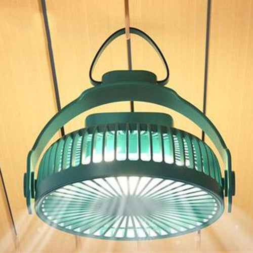 BowLift | 2-in-1 Rechargeable Portable Hanging / Desk Fan, with Night Light, 4 Adjustable Wind Speeds