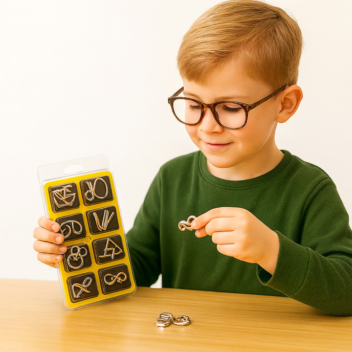 BowLift | Metal Brain Teaser Puzzle Game Set