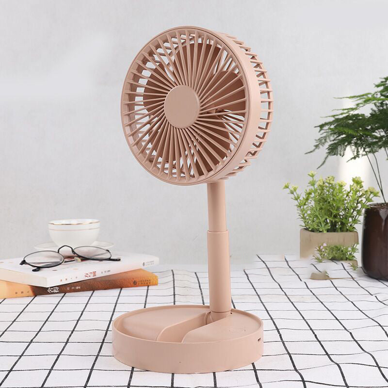 Mini fan with foldable telescopic phone holder | Bowlift