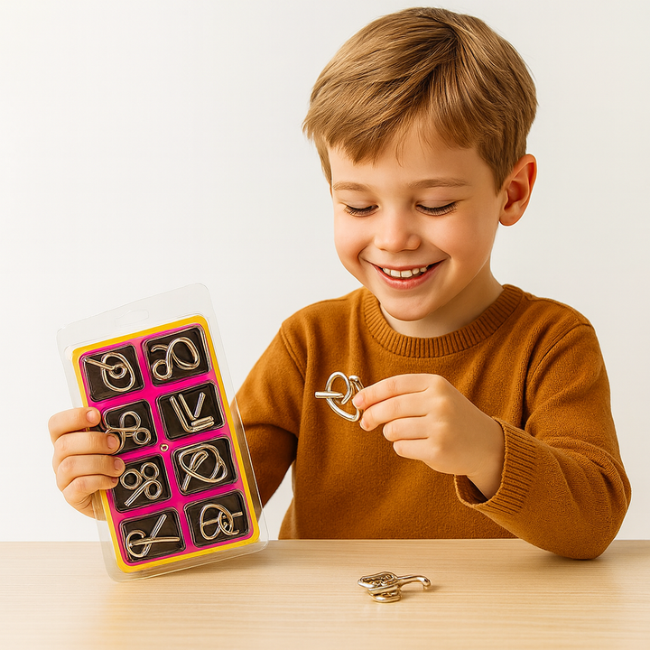 BowLift | Metal Brain Teaser Puzzle Game Set