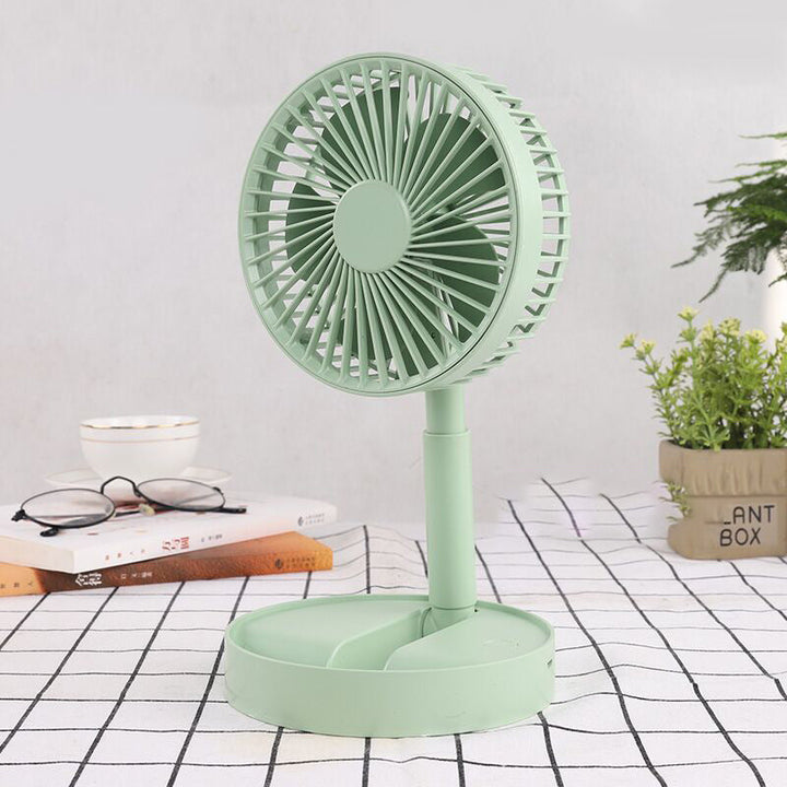Mini fan with foldable telescopic phone holder | Bowlift