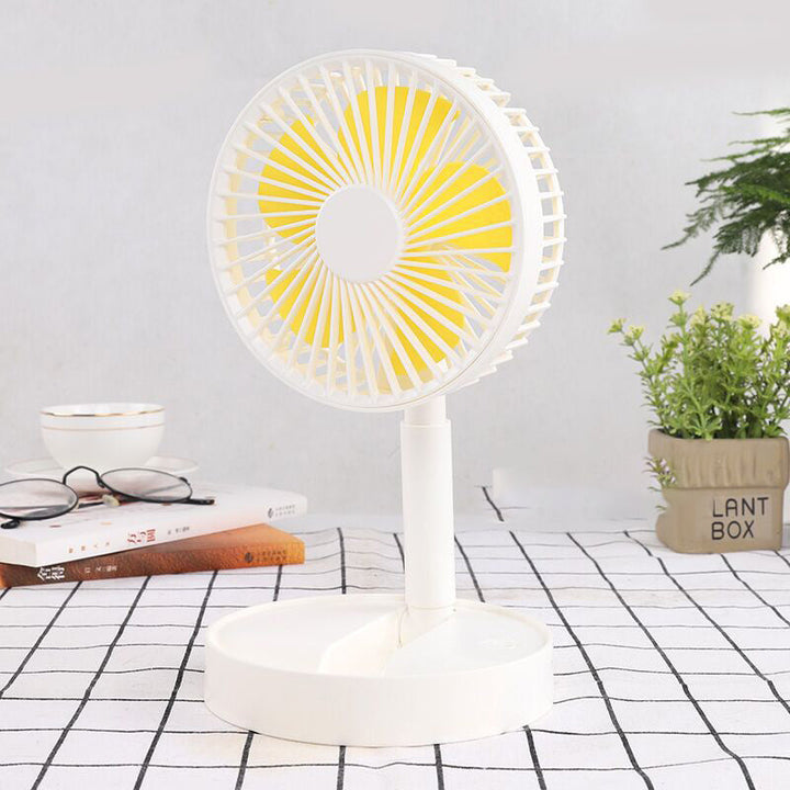 Mini fan with foldable telescopic phone holder | Bowlift