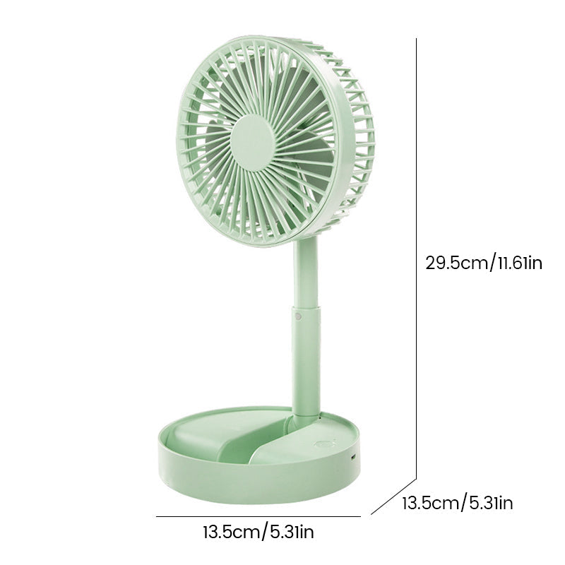 Mini fan with foldable telescopic phone holder | Bowlift