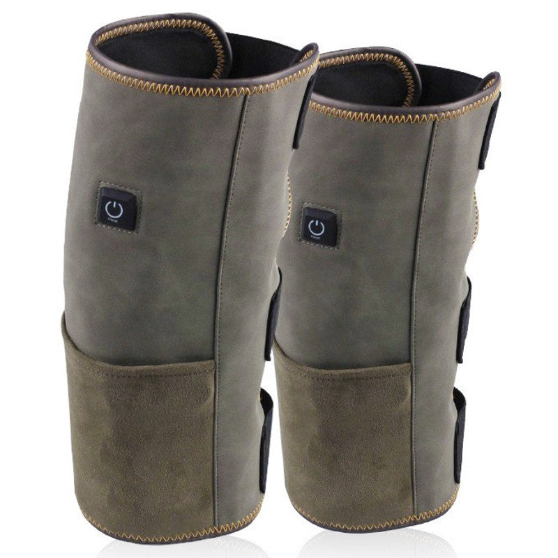 BowLift | Electric Adjustable Heat and Vibration Knee Massager Heating Pad, with Power Bank, for Elbow or Knees