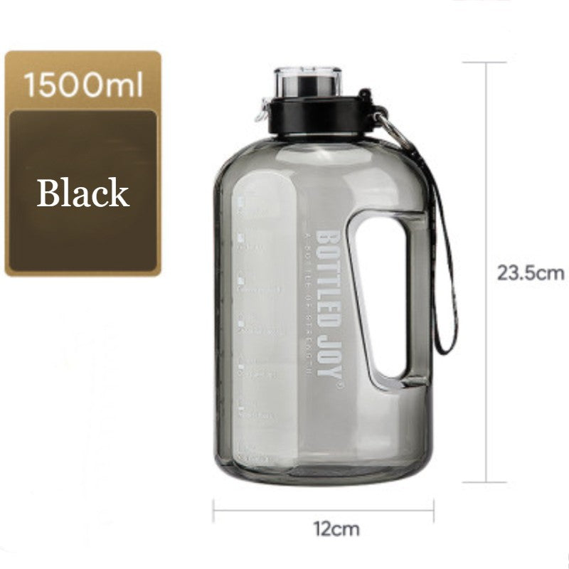 BowLift | 1500ml Large Capacity Water Bottle, with Widemouth, Tritan Material & BPA Free, for Walking, Driving, Exercising & More