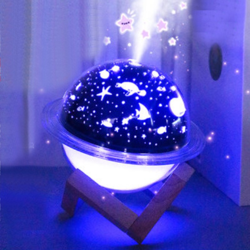 BowLift | 2-in-1 Projection Lamp & Humidifier, with Color-changing Light & 2 Spray Modes, for Bedroom, Office & More