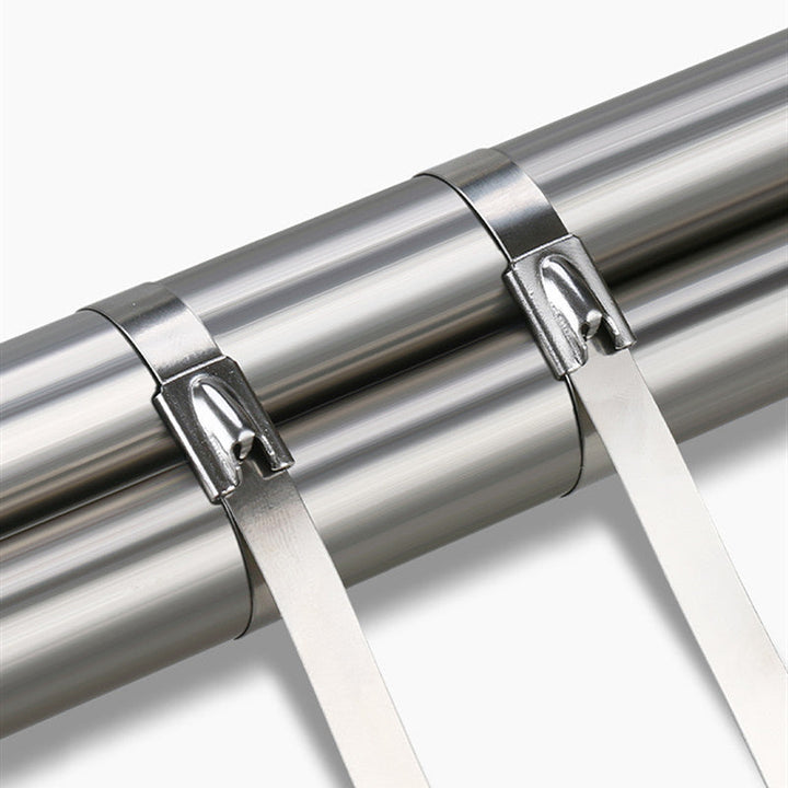 BowLift | Multi-Purpose Stainless Steel Self-Locking Cable TiesÔºå for Wrapping, Fence, Outdoor, and Canopy (100pcs)