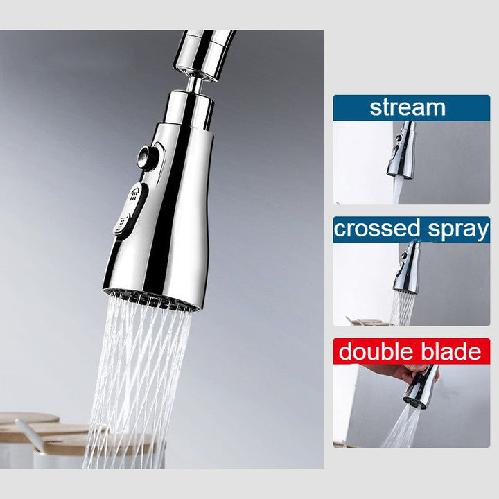 BowLift | Pull Out Spray Head with 3 Water Modes, for Bathroom & Kitchen Faucet