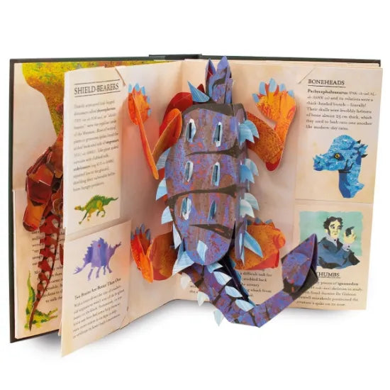 BowLift | DinoWorld 3D Pop-Up Book | Prehistoric Dinosaurs & Sea Monsters | Hardcover