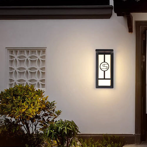 Modern Industrial Cuboid Aluminum Acrylic LED Waterproof Outdoor Wall Sconce Lamp For Outdoor Patio | Bowlift