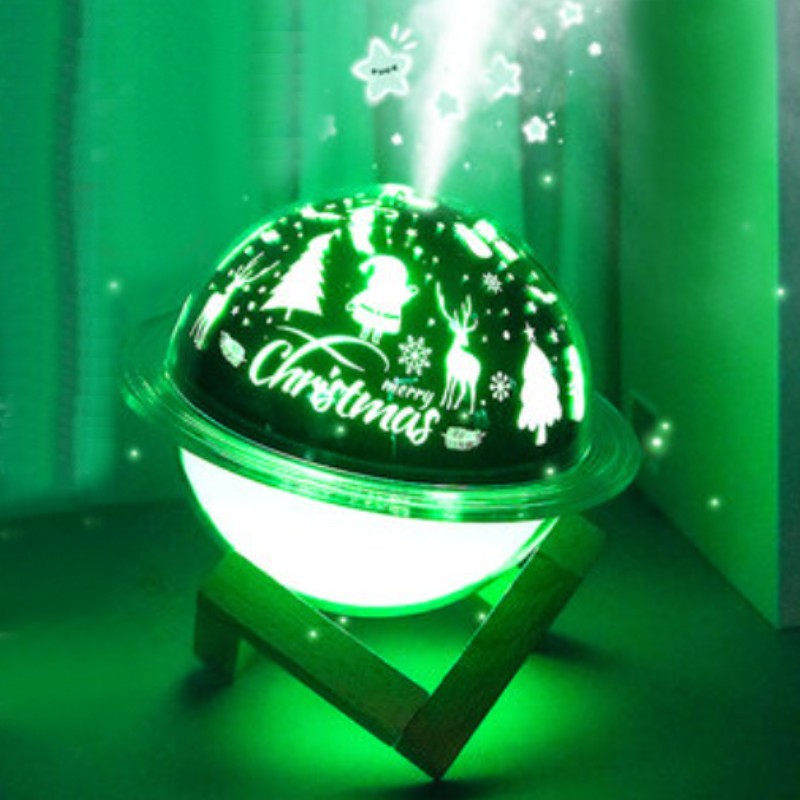BowLift | 2-in-1 Projection Lamp & Humidifier, with Color-changing Light & 2 Spray Modes, for Bedroom, Office & More