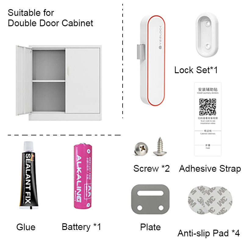 BowLift | Keyless Smart Cabinet Lock with Bluetooth APP Unlock, Key Share, Easy Installation & Long Standby Time, for Cabinets
