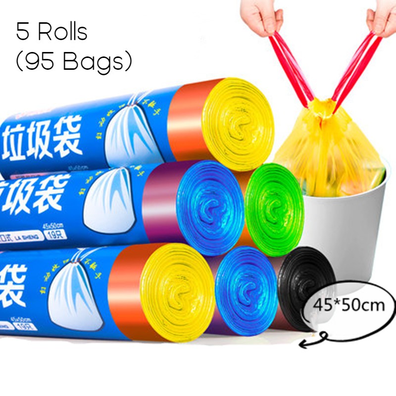 BowLift | Unscented Ultra Strong Drawstring Trash Bags, for Kitchen, Bathroom, Office & More