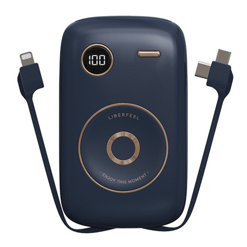 BowLift | 10000mAh Power Bank, with Built-in Cable, LED Battery Display & 6 Outputs, Support Fast Charging