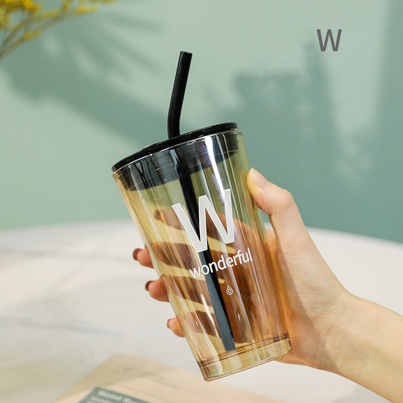 BowLift | Simple Modern Travel Mug with Lid and Straw, for Ice Water, Coffee, Juice, Drinks