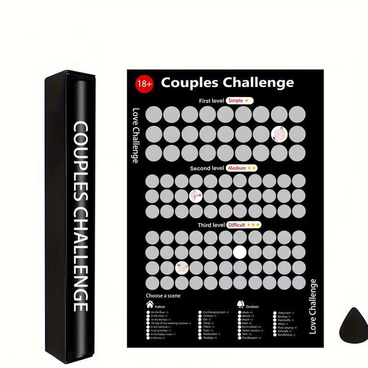 BowLift | Couples' Adventure Scratch Poster
