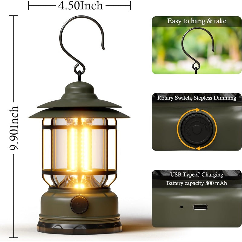 BowLift | Rechargeable Retro LED Camping Lantern