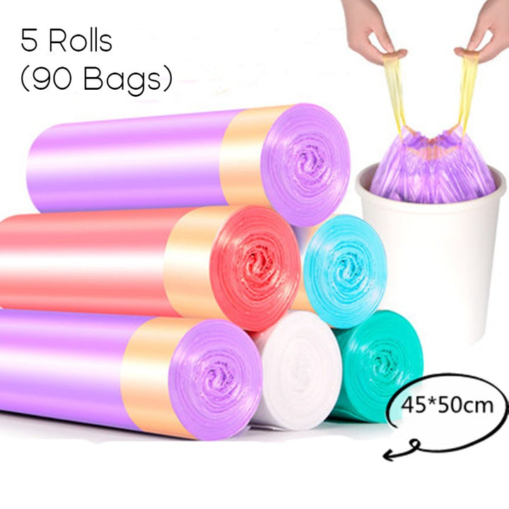 BowLift | Unscented Ultra Strong Drawstring Trash Bags, for Kitchen, Bathroom, Office & More
