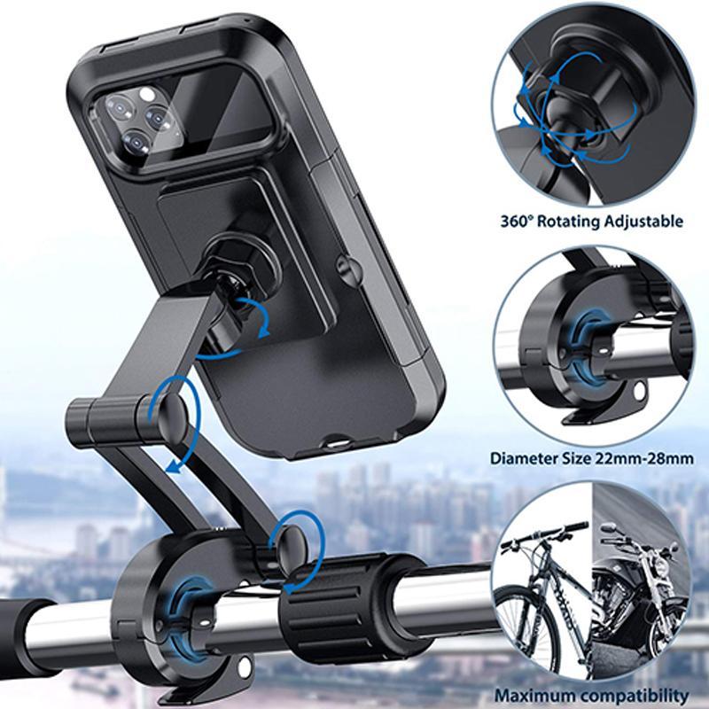 BowLift | RideCharge Pro – Waterproof Phone Holder with USB and 15W Wireless Charging for Bicycle and E-Bike