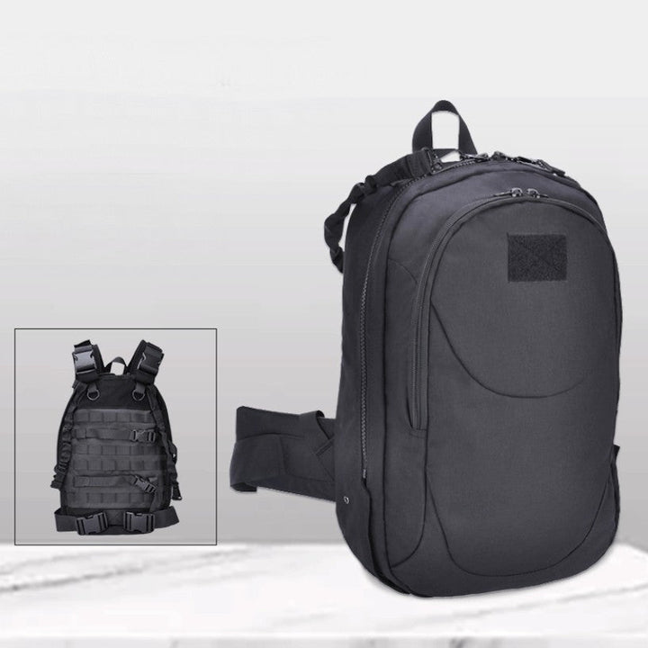BowLift | Tactical Transformable Vest Backpack, with Durable & Waterproof Material, Adjustable Straps & Mount System, for Outdoors, Hiking, Travel & More